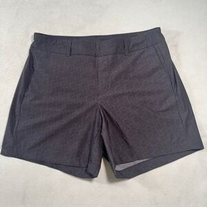 Spanx NWOT Stretch Sunshine Shorts Womens M Black Grey Geometric Print 50213R